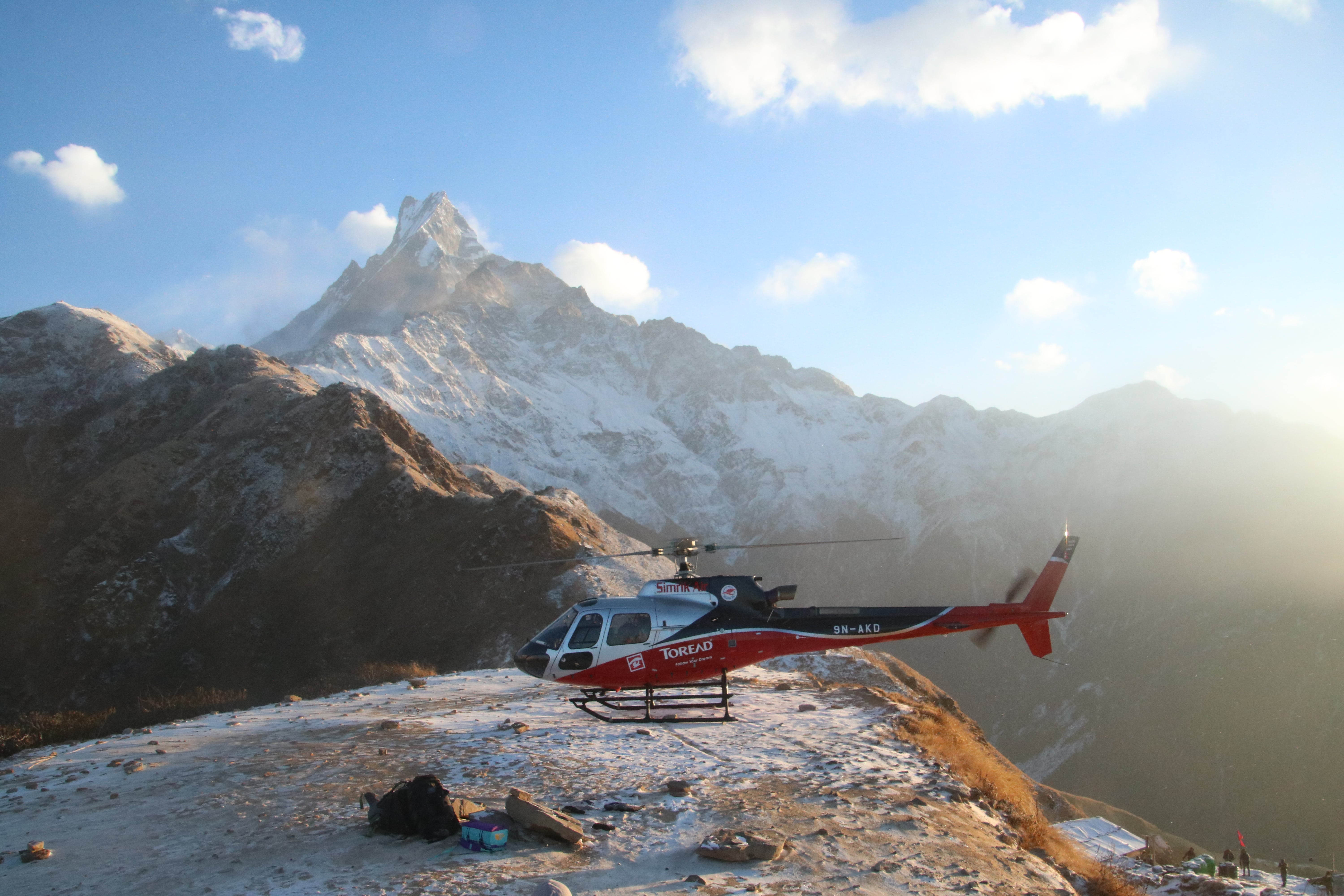 Annapurna base camp Helicopter tour on sharing basis