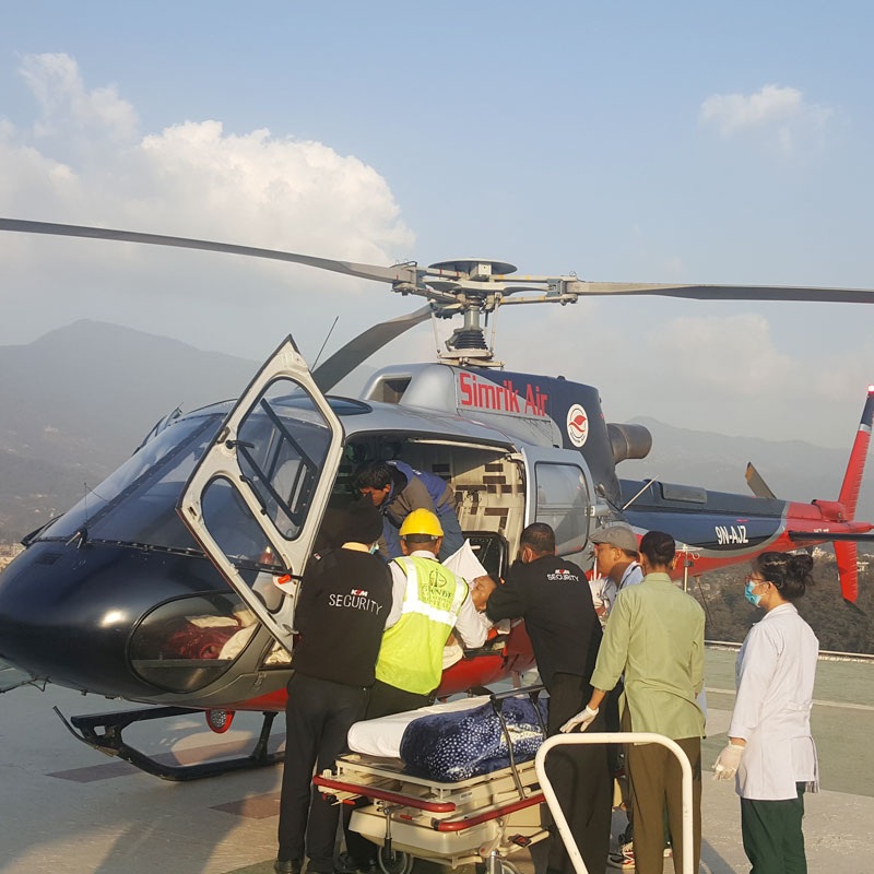 Emergency medical evacuation during travel