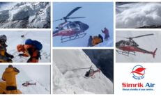Simrik Air Saving Lives during Manaslu Avalanche 2022.